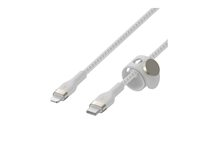 Belkin BoostCharge - Lightning-kabel - USB-C hane till Lightning hane - 3 m - vit CAA011BT3MWH