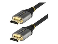 StarTech.com 2 m Premium certifierad HDMI 2.0-kabel - Hög hastighets UHD 4K 60 Hz HDMI-kabel med Ethernet - HDR10, ARC - UHD HDMI Video-sladd - För UHD-skärmar, TV-apparater, monitorer - M/M - Premium hög hastighet - HDMI-kabel med Ethernet - HDMI hane till HDMI hane - 2 m - skärmad - grå, svart - passiv, 4K60Hz (3840 x 2160) stöd HDMMV2M