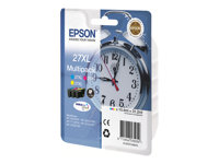 Epson 27XL Multipack - 3-pack - 31.2 ml - XL - gul, cyan, magenta - original - blister - bläckpatron - för WorkForce WF-3620DWF, WF-3640DTWF, WF-7110DTW, WF-7610DWF, WF-7620, WF-7620DTWF C13T27154010