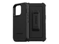 OtterBox Defender Series - Baksidesskydd för mobiltelefon - robust - 50 % återvunnen plast, polykarbonat, syntetiskt gummi - svart - för Apple iPhone 13 Pro 77-84218