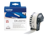 Brother DK-22210 - Svart på vitt - Rulle (2,9 cm x 30,5 m) etiketter - för Brother QL-1050, 1060, 1110, 500, 550, 560, 570, 580, 600, 650, 700, 710, 720, 820 DK22210