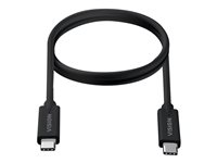 Vision Professional - USB-kabel - USB-C (hane) till USB-C (hane) - USB 3.1 Gen 2 / Thunderbolt 3 - 3 A - 1 m - reversibla kontakter - svart TC 1MUSBC/BL