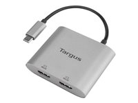 Targus - Videokort - 24 pin USB-C hane till HDMI hona - silver - stöd för 4K ACA947EU