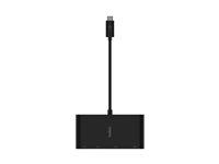 Belkin - Flerportsadapter - USB-C - VGA, HDMI - 1GbE AVC005BTBK