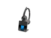 HP Poly Savi 8420 Office - Savi 8400 series - headset - på örat - DECT / Bluetooth - trådlös - aktiv brusradering - svart 8L5B2AA