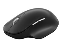 Microsoft Bluetooth Ergonomic Mouse - Mus - ergonomisk - optisk - 5 knappar - trådlös - Bluetooth 5.0 LE - mattsvart 222-00005