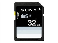 Sony - Flash-minneskort - 32 GB - Class 4 - SDHC - för Cyber-shot DSC-HX10, HX200, TX100; Handycam HDR-CX740; Tablet S SGPT112, SGPT113; a NEX C3 SF32N4