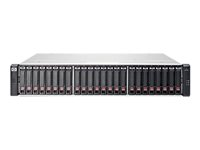 HPE Modular Smart Array 2040 SAS Dual Controller SFF Bundle - Hårddiskarray - 28.8 TB - 24 fack ( SAS-2 ) - 24 x 1.2 TB - SAS 12Gb/s (extern) - kan monteras i rack - 2U C8S56A