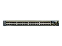 Cisco Catalyst 2960S-48FPD-L - Switch - Administrerad - 48 x 10/100/1000 (PoE) + 2 x 10 Gigabit SFP+ - rackmonterbar - PoE WS-C2960S-48FPD-L