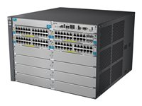 HPE Aruba 5412-92G-PoE+-4G v2 zl - Switch - L4 - Administrerad - 92 x 10/100/1000 (PoE) + 4 x SFP - rackmonterbar - PoE - med HP 5400 zl Switch Premium License J9540A#ABB
