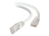 C2G - Patch-kabel - RJ-45 (hane) till RJ-45 (hane) - 50 cm - UTP - CAT 6a - startad, hakfri - vit 82525