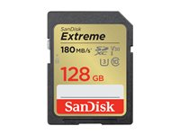 SanDisk - Flash-minneskort (microSDXC till SD-adapter inkluderad) - 128 GB - Video Class V30 / UHS-I U3 / Class10 - mikroSDXC UHS-I SDSDXVA-128G-GNCIN