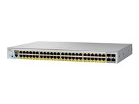 Cisco Catalyst 2960L-SM-48TS - Switch - L3 - smart - 48 x 10/100/1000 + 4 x 10 Gigabit SFP+ - rackmonterbar WS-C2960L-SM-48TS