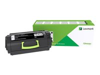 Lexmark 622HE - Lång livslängd - svart - original - tonerkassett Lexmark Corporate - för Lexmark MX710, MX711, MX810, MX811, MX812 62D2H0E