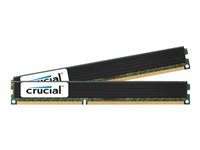 Crucial - DDR3 - sats - 8 GB: 2 x 4 GB - DIMM 240-pin mycket lågt - 1600 MHz / PC3-12800 - registrerad - ECC CT2K4G3ERVLD8160B