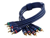 C2G Velocity - Kabel för video / ljud - komponentvideo/ljud - RCA hane till RCA hane - 3 m - dubbelskärmad partvinnad 80254