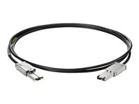 HPE - Extern SAS-kabel - 26-pin 4x skärmad Mini MultiLane SAS (SFF-8088) (hane) till 26-pin 4x skärmad Mini MultiLane SAS (SFF-8088) (hane) - 2 m - för LTO-4 Ultrium; LTO-5 Ultrium; ProLiant DL360p Gen8, ML350p Gen8; StoreEver 6250, LTO-6 AE470A