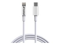 Insmat - Lightning-kabel - USB hane till Lightning hane - 1 m - skärmad - vit 133-9995