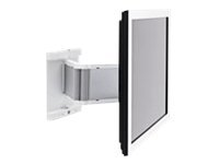 SMS Flatscreen WH 3D - Monteringssats (väggfäste) - för platt panel - aluminium, klarvit - väggmonterbar PL101117