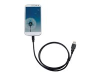 C2G Samsung Galaxy Charge and Sync Cable - Laddnings-/datakabel - mikro-USB typ B hane till USB hane - 1.83 m - svart 81711