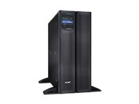 APC Smart-UPS X 3000 Rack/Tower LCD - UPS (rackmonterbar/extern) - AC 120 V - 2700 Watt - 3000 VA - RS-232, USB - utgångskontakter: 10 - 4U - Kanada, Förenta Staterna - svart - för P/N: SCL500RM1UC, SCL500RM1UNC, SMTL1000RM2UC, SMTL750RM2UC, SMX2000LVUS, SMX3000HVTUS SMX3000LV