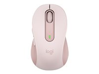 Logitech Signature M650 - Mus - optisk - 5 knappar - trådlös - 2.4 GHz, Bluetooth - Logitech Logi Bolt USB-mottagare - rosa 910-006254