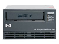 HPE LTO-4 Ultrium 1840 - Bandenhet - LTO Ultrium ( 800 GB / 1.6 TB ) - Ultrium 4 - SAS - intern - 5.25" - kryptering - för ProLiant DL360e Gen8, DL360p Gen8, DL380e Gen8, DL385p Gen8, DL560 Gen8, ML350p Gen8 EH860B