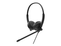 Dell Wired Headset WH125 - Headset - på örat - kabelansluten - USB-A - svart WH125-DWW